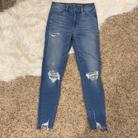 AE Dream Jean, Super High Rise Jegging, 0 Short - Picture 5 of 6